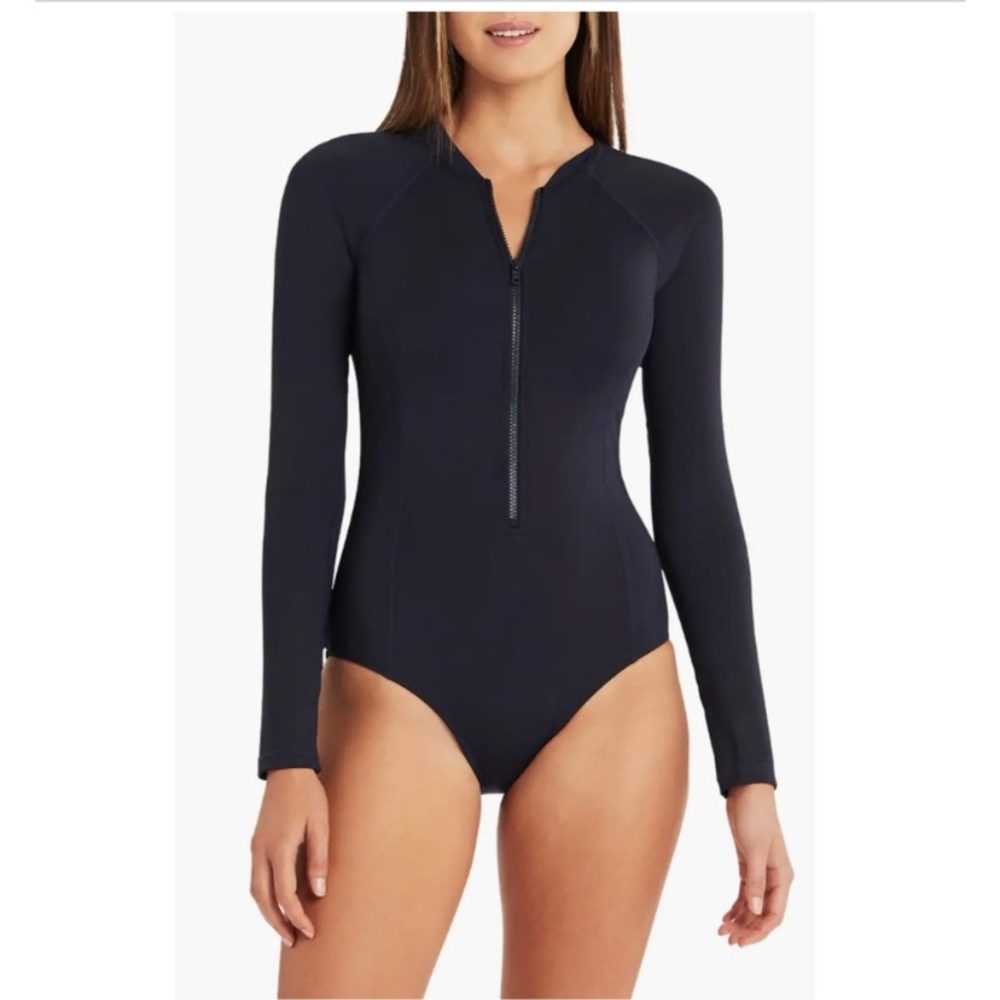 sea level swim australia long sleeve one piece swimsuit